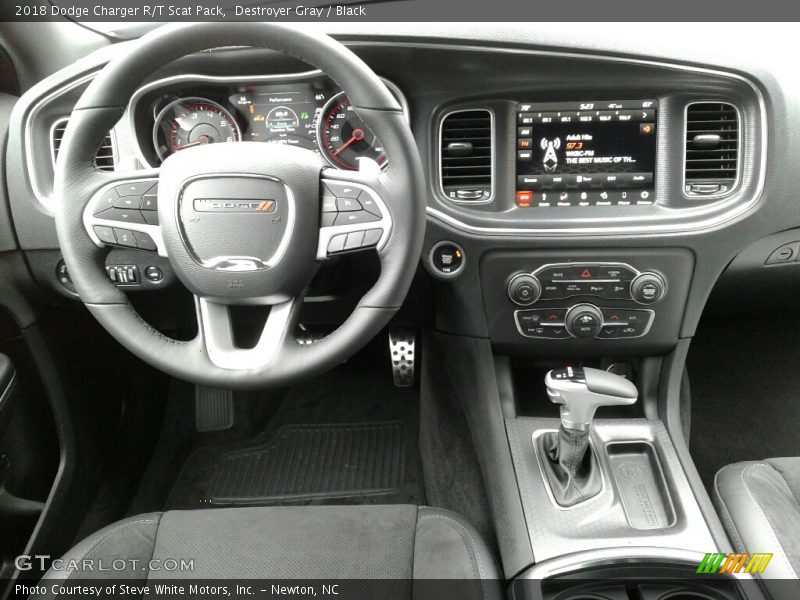 Destroyer Gray / Black 2018 Dodge Charger R/T Scat Pack