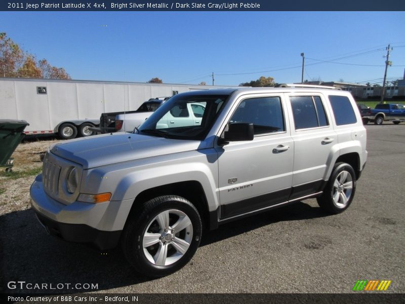 Bright Silver Metallic / Dark Slate Gray/Light Pebble 2011 Jeep Patriot Latitude X 4x4
