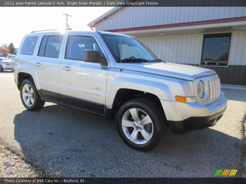 Bright Silver Metallic / Dark Slate Gray/Light Pebble 2011 Jeep Patriot Latitude X 4x4