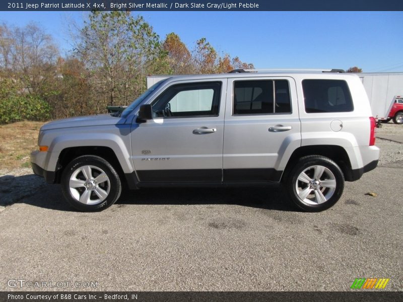 Bright Silver Metallic / Dark Slate Gray/Light Pebble 2011 Jeep Patriot Latitude X 4x4