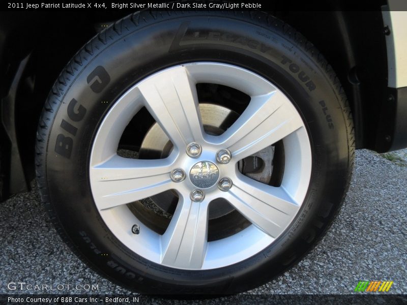 Bright Silver Metallic / Dark Slate Gray/Light Pebble 2011 Jeep Patriot Latitude X 4x4