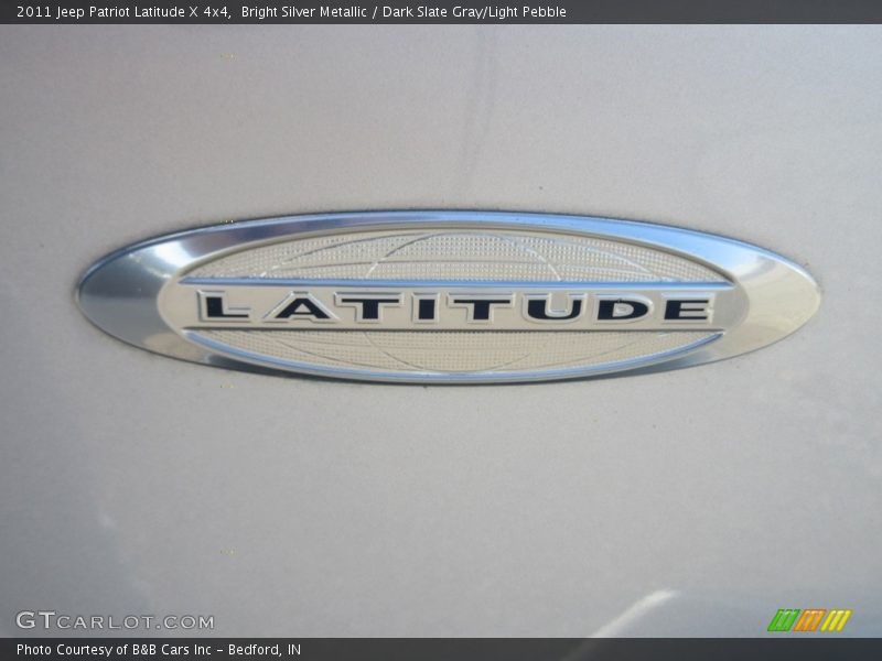 Bright Silver Metallic / Dark Slate Gray/Light Pebble 2011 Jeep Patriot Latitude X 4x4