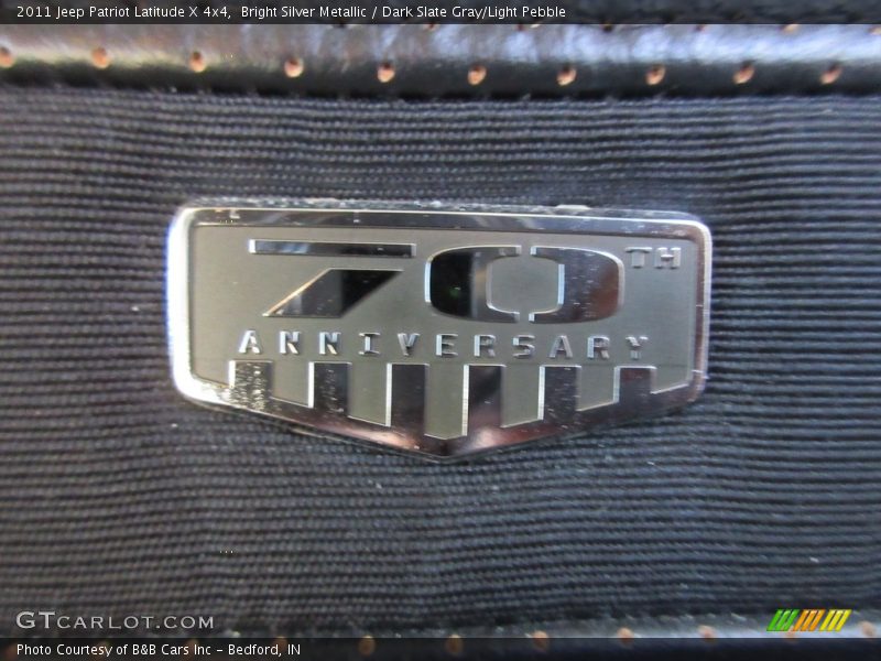Bright Silver Metallic / Dark Slate Gray/Light Pebble 2011 Jeep Patriot Latitude X 4x4