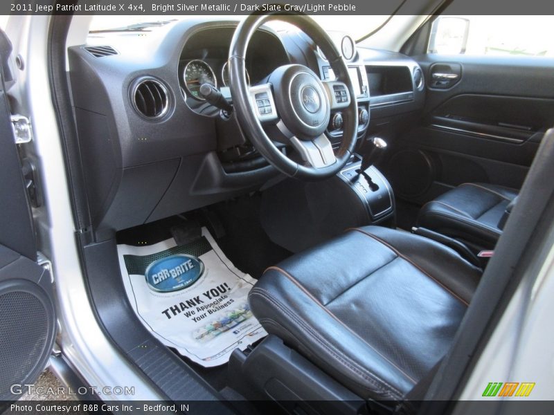 Bright Silver Metallic / Dark Slate Gray/Light Pebble 2011 Jeep Patriot Latitude X 4x4