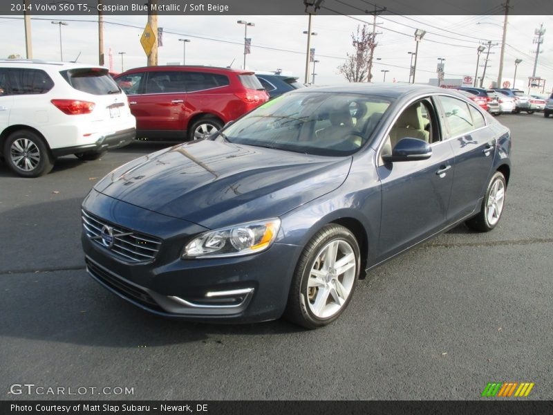 Caspian Blue Metallic / Soft Beige 2014 Volvo S60 T5