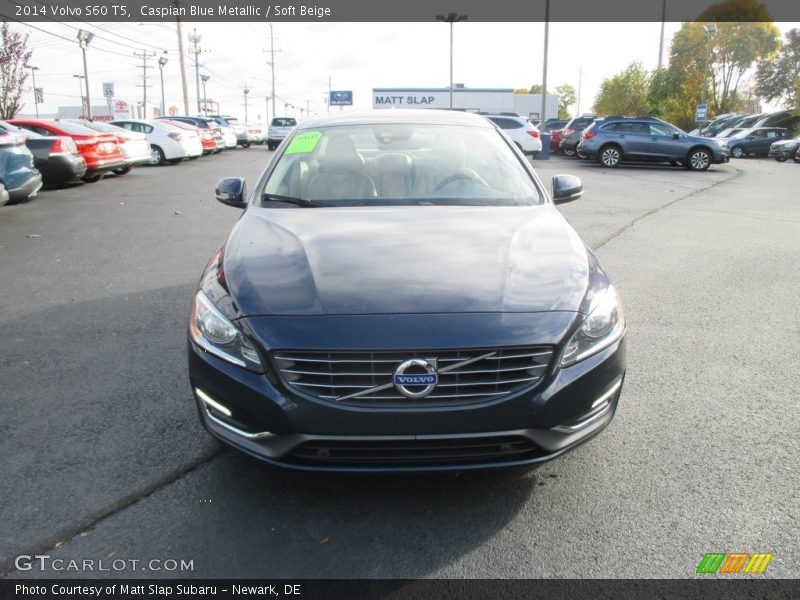 Caspian Blue Metallic / Soft Beige 2014 Volvo S60 T5