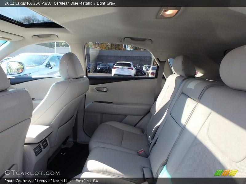 Cerulean Blue Metallic / Light Gray 2012 Lexus RX 350 AWD