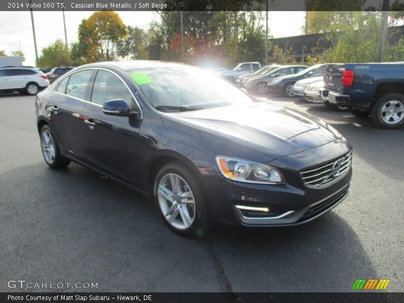 Caspian Blue Metallic / Soft Beige 2014 Volvo S60 T5