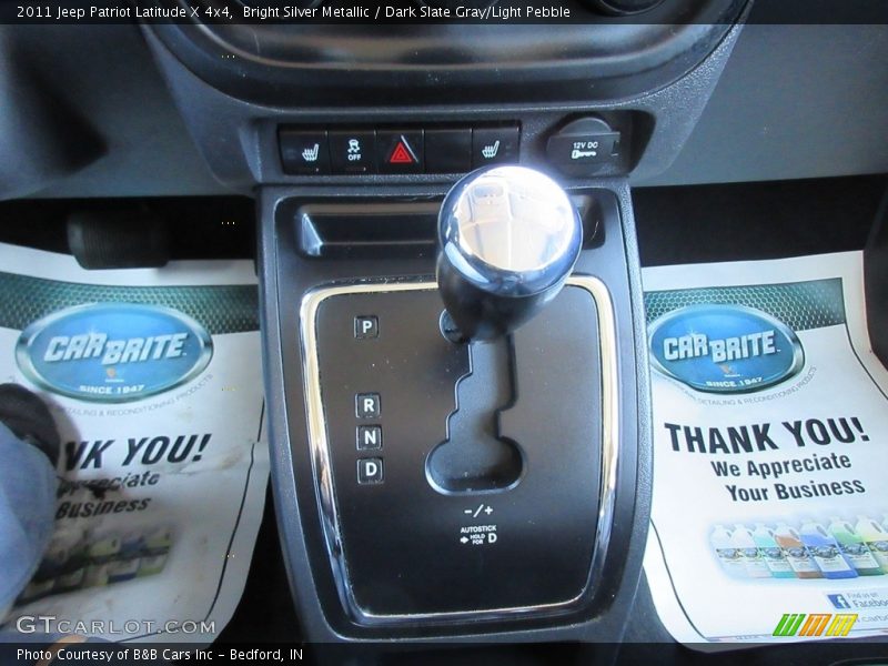 Bright Silver Metallic / Dark Slate Gray/Light Pebble 2011 Jeep Patriot Latitude X 4x4