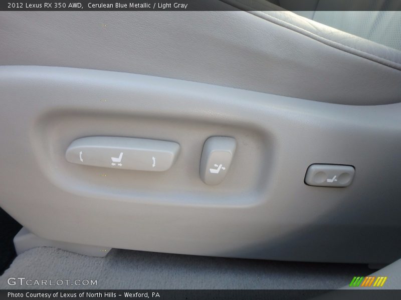 Cerulean Blue Metallic / Light Gray 2012 Lexus RX 350 AWD