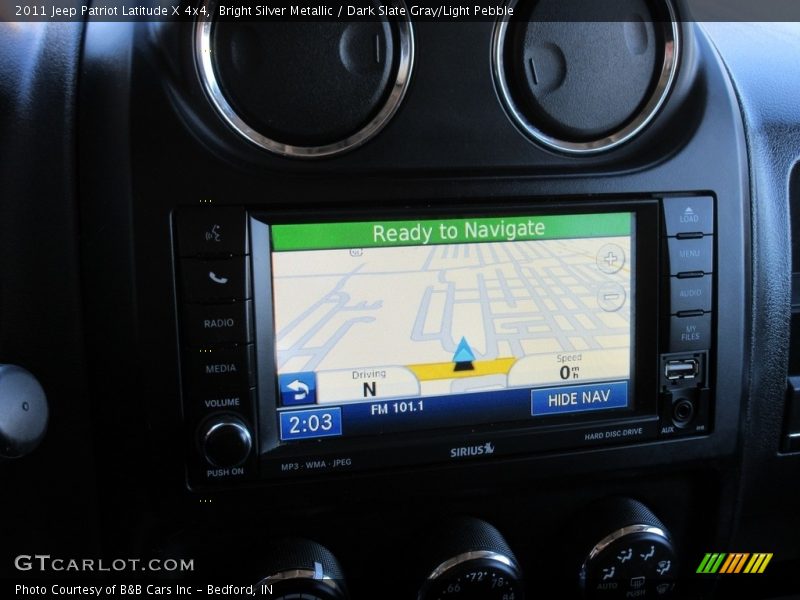 Bright Silver Metallic / Dark Slate Gray/Light Pebble 2011 Jeep Patriot Latitude X 4x4