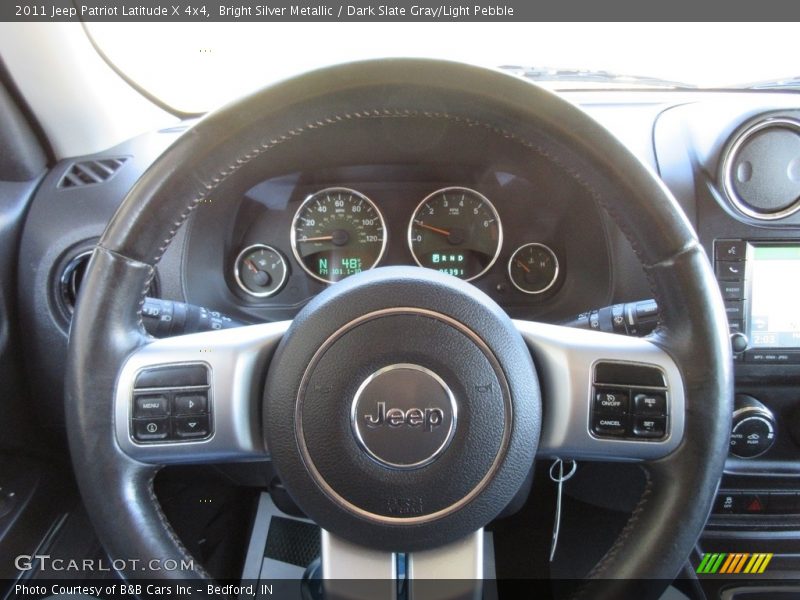 Bright Silver Metallic / Dark Slate Gray/Light Pebble 2011 Jeep Patriot Latitude X 4x4