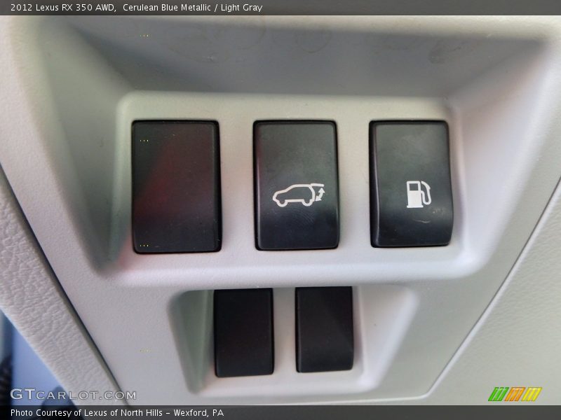 Cerulean Blue Metallic / Light Gray 2012 Lexus RX 350 AWD