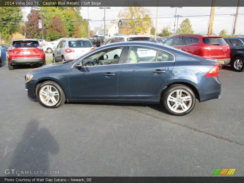 Caspian Blue Metallic / Soft Beige 2014 Volvo S60 T5