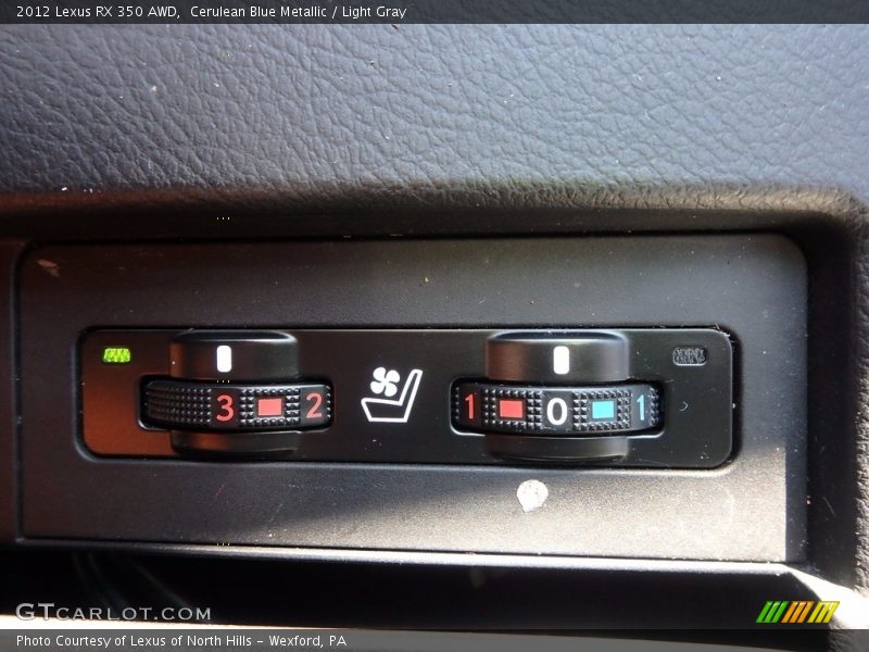 Cerulean Blue Metallic / Light Gray 2012 Lexus RX 350 AWD