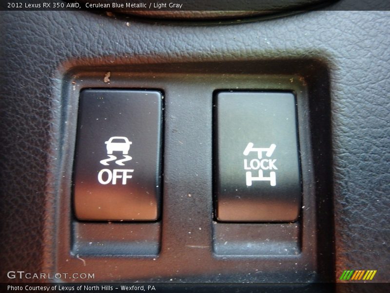 Cerulean Blue Metallic / Light Gray 2012 Lexus RX 350 AWD