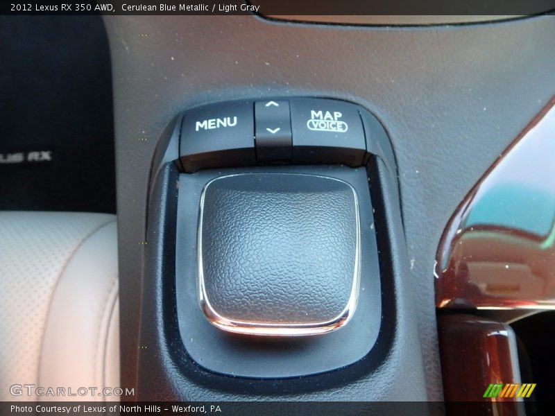 Cerulean Blue Metallic / Light Gray 2012 Lexus RX 350 AWD