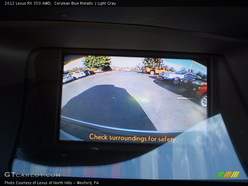 Cerulean Blue Metallic / Light Gray 2012 Lexus RX 350 AWD