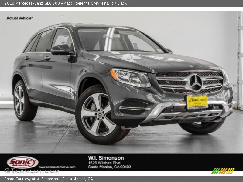 Selenite Grey Metallic / Black 2018 Mercedes-Benz GLC 300 4Matic