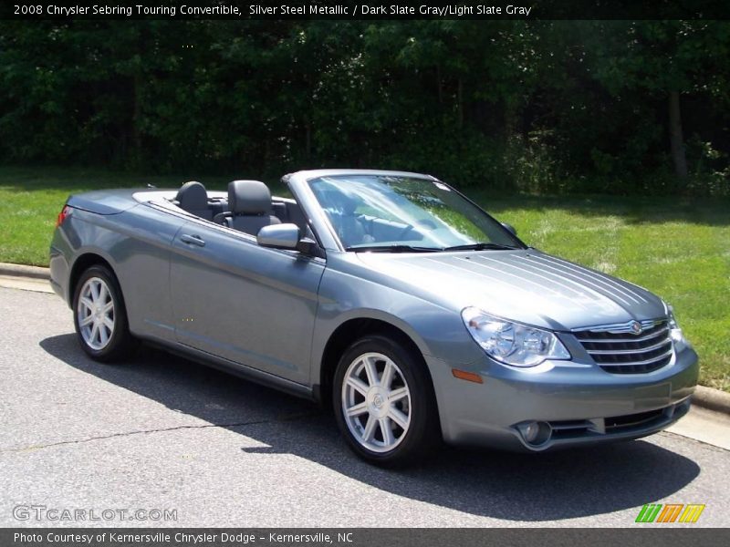 Silver Steel Metallic / Dark Slate Gray/Light Slate Gray 2008 Chrysler Sebring Touring Convertible