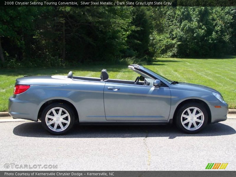 Silver Steel Metallic / Dark Slate Gray/Light Slate Gray 2008 Chrysler Sebring Touring Convertible