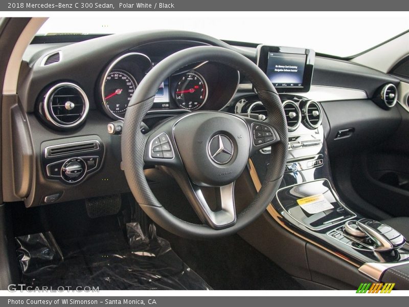 Polar White / Black 2018 Mercedes-Benz C 300 Sedan