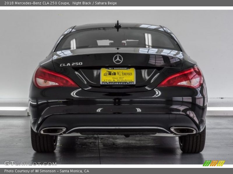 Night Black / Sahara Beige 2018 Mercedes-Benz CLA 250 Coupe