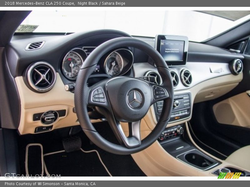 Night Black / Sahara Beige 2018 Mercedes-Benz CLA 250 Coupe