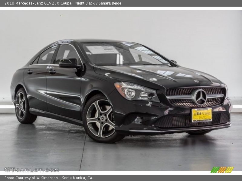 Night Black / Sahara Beige 2018 Mercedes-Benz CLA 250 Coupe