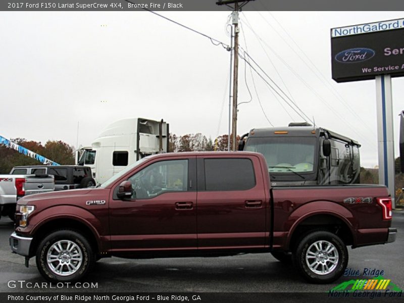 Bronze Fire / Black 2017 Ford F150 Lariat SuperCrew 4X4