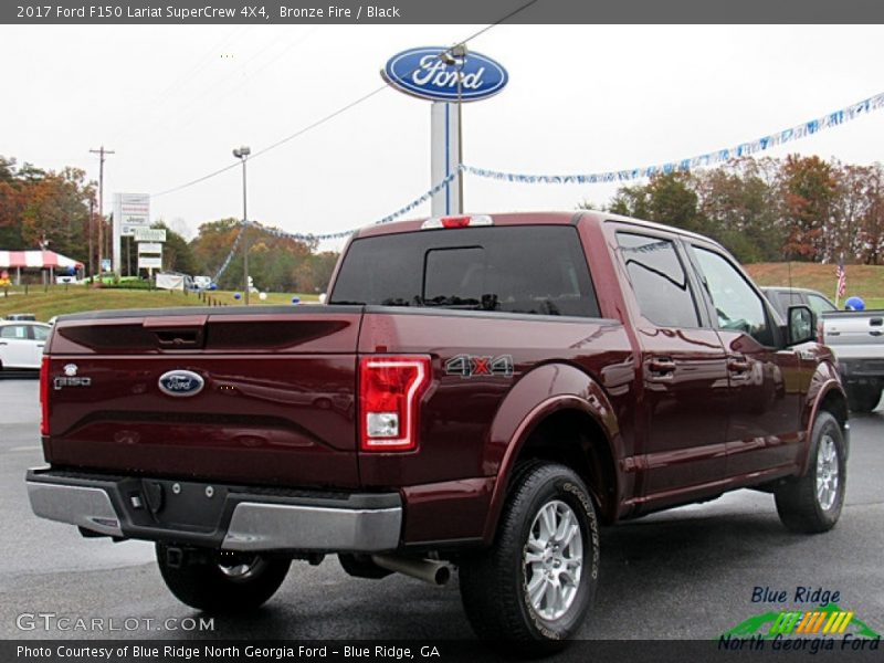 Bronze Fire / Black 2017 Ford F150 Lariat SuperCrew 4X4