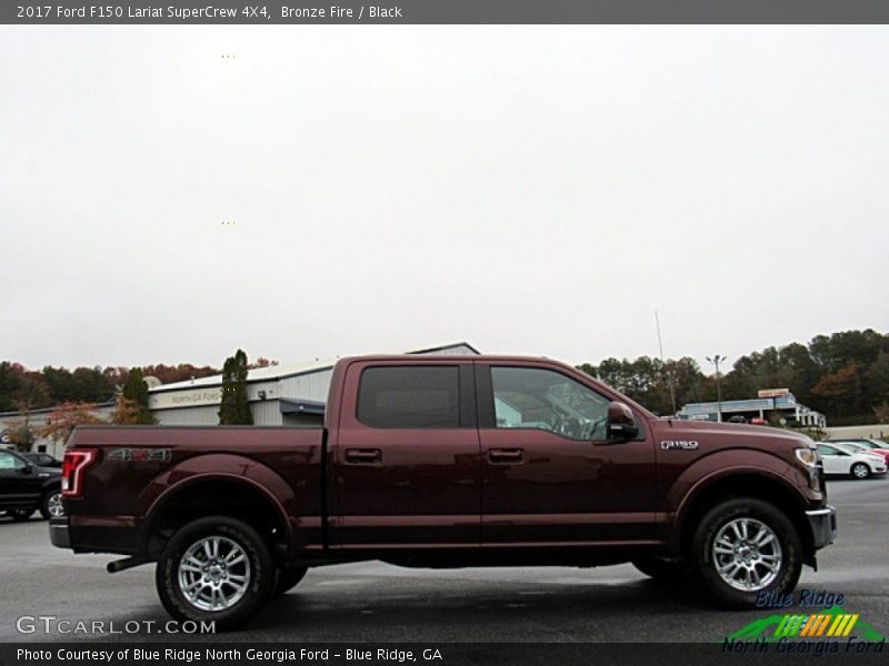 Bronze Fire / Black 2017 Ford F150 Lariat SuperCrew 4X4