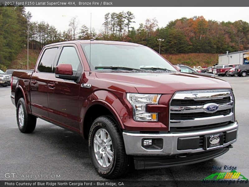 Bronze Fire / Black 2017 Ford F150 Lariat SuperCrew 4X4