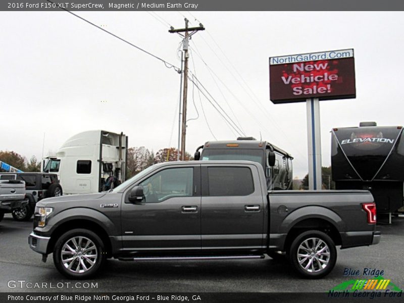 Magnetic / Medium Earth Gray 2016 Ford F150 XLT SuperCrew