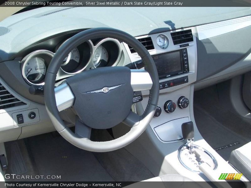 Silver Steel Metallic / Dark Slate Gray/Light Slate Gray 2008 Chrysler Sebring Touring Convertible