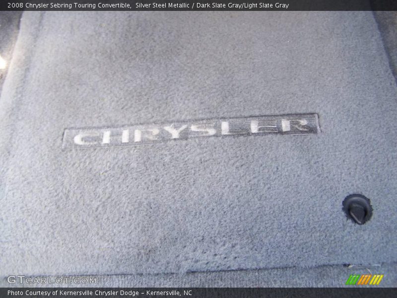 Silver Steel Metallic / Dark Slate Gray/Light Slate Gray 2008 Chrysler Sebring Touring Convertible