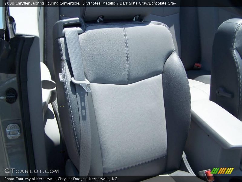 Silver Steel Metallic / Dark Slate Gray/Light Slate Gray 2008 Chrysler Sebring Touring Convertible
