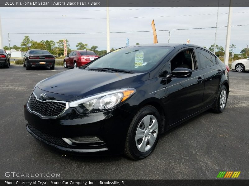 Aurora Black Pearl / Black 2016 Kia Forte LX Sedan