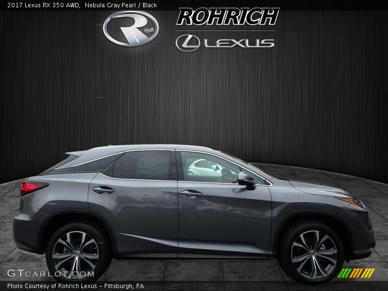 Nebula Gray Pearl / Black 2017 Lexus RX 350 AWD