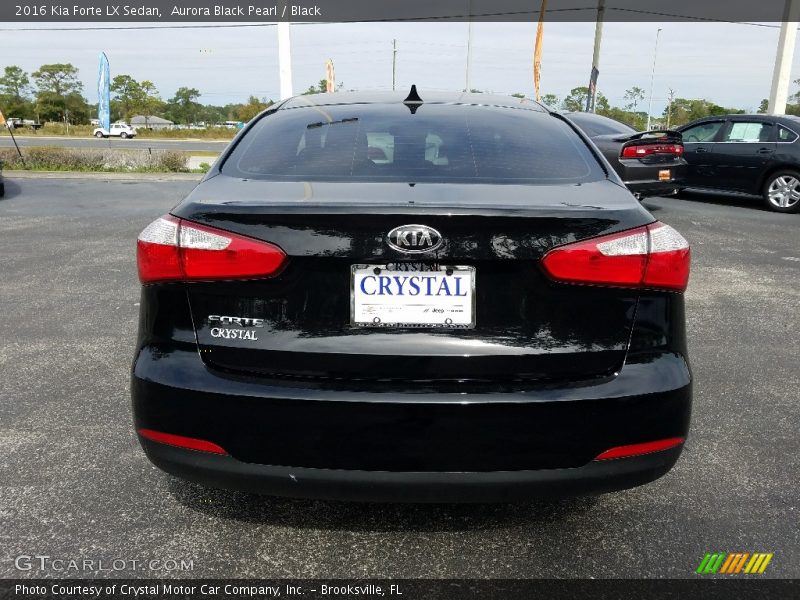 Aurora Black Pearl / Black 2016 Kia Forte LX Sedan