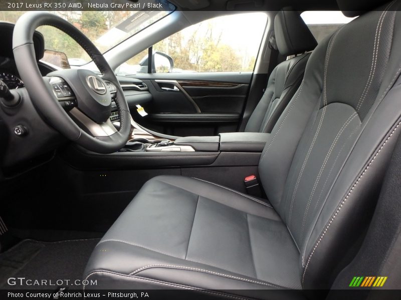 Nebula Gray Pearl / Black 2017 Lexus RX 350 AWD