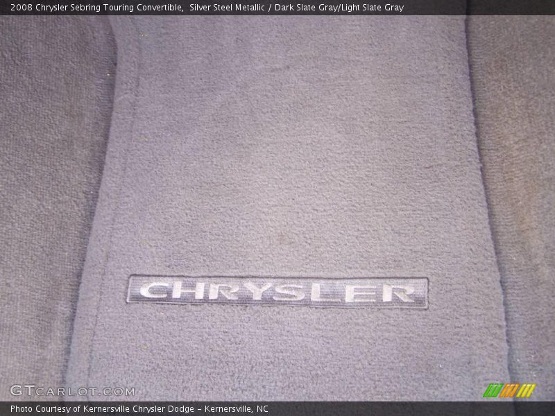 Silver Steel Metallic / Dark Slate Gray/Light Slate Gray 2008 Chrysler Sebring Touring Convertible