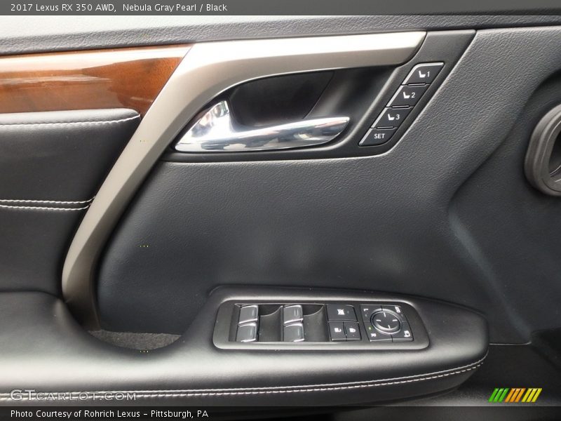 Nebula Gray Pearl / Black 2017 Lexus RX 350 AWD