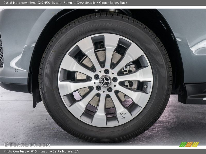 Selenite Grey Metallic / Ginger Beige/Black 2018 Mercedes-Benz GLS 450 4Matic