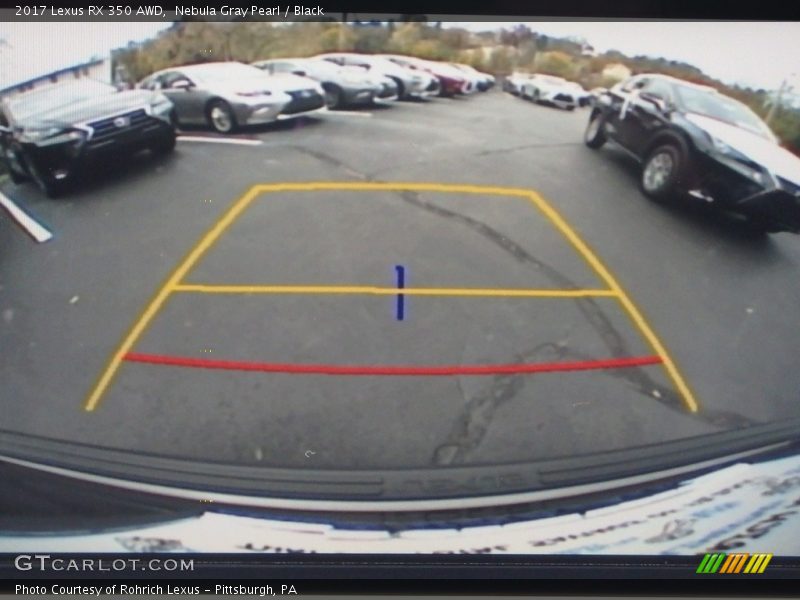 Nebula Gray Pearl / Black 2017 Lexus RX 350 AWD