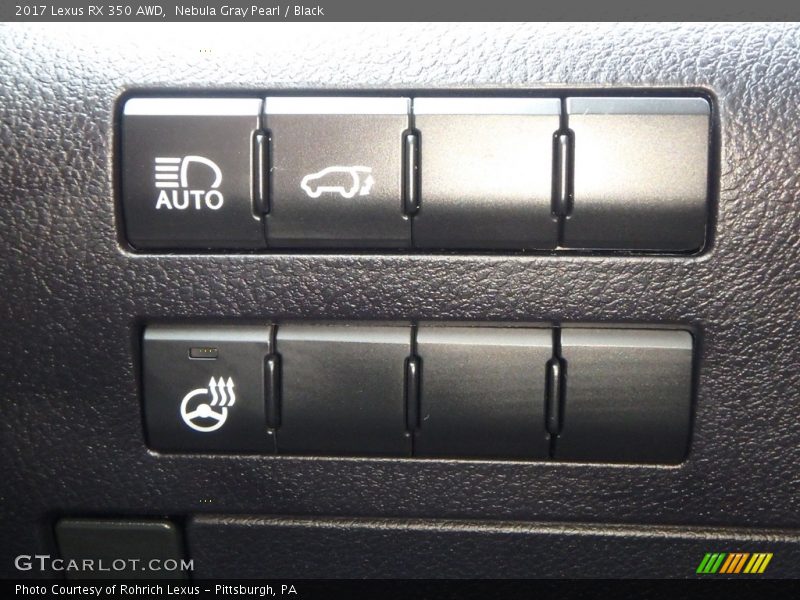 Nebula Gray Pearl / Black 2017 Lexus RX 350 AWD