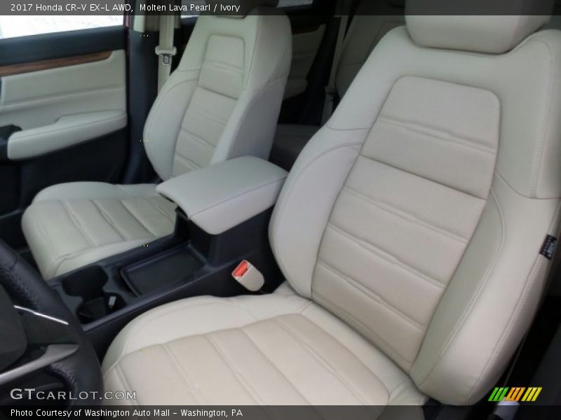 Molten Lava Pearl / Ivory 2017 Honda CR-V EX-L AWD