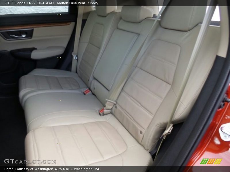 Molten Lava Pearl / Ivory 2017 Honda CR-V EX-L AWD