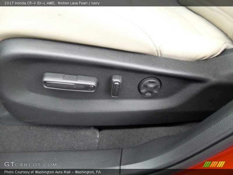 Molten Lava Pearl / Ivory 2017 Honda CR-V EX-L AWD