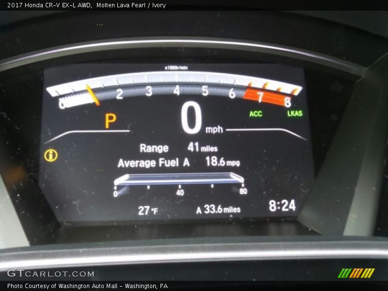 Molten Lava Pearl / Ivory 2017 Honda CR-V EX-L AWD